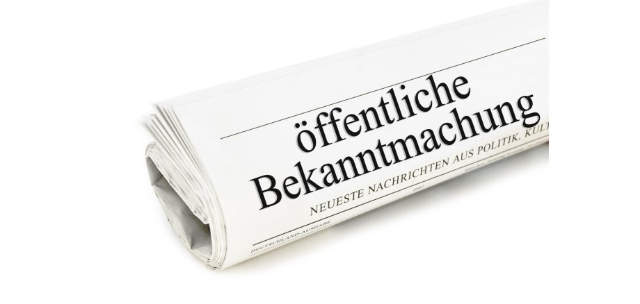 öffentliche Bekanntmachung öffentliche Bekanntmachung