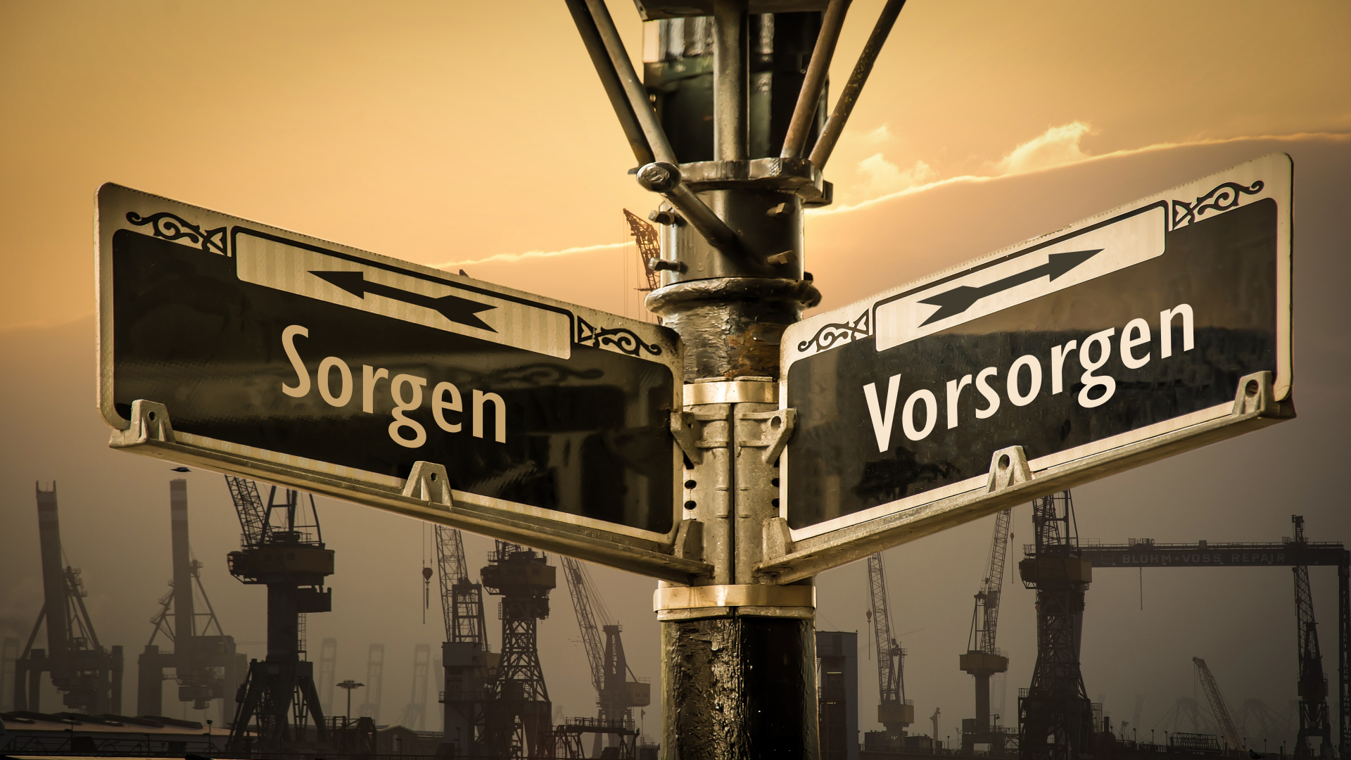 Signposts the direct way to precaution versus worries