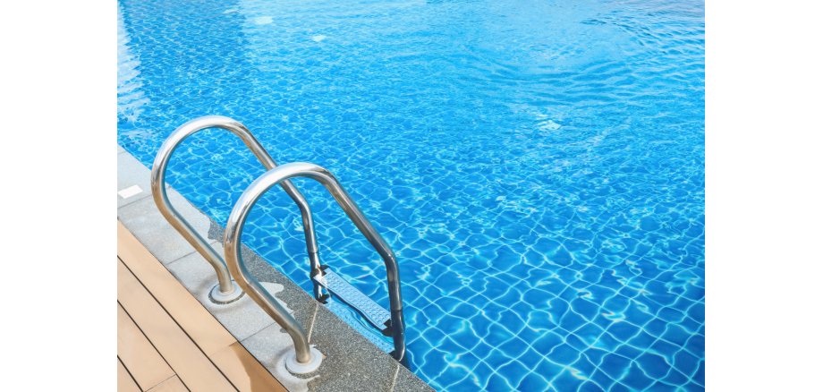 sunshine on swimming pool