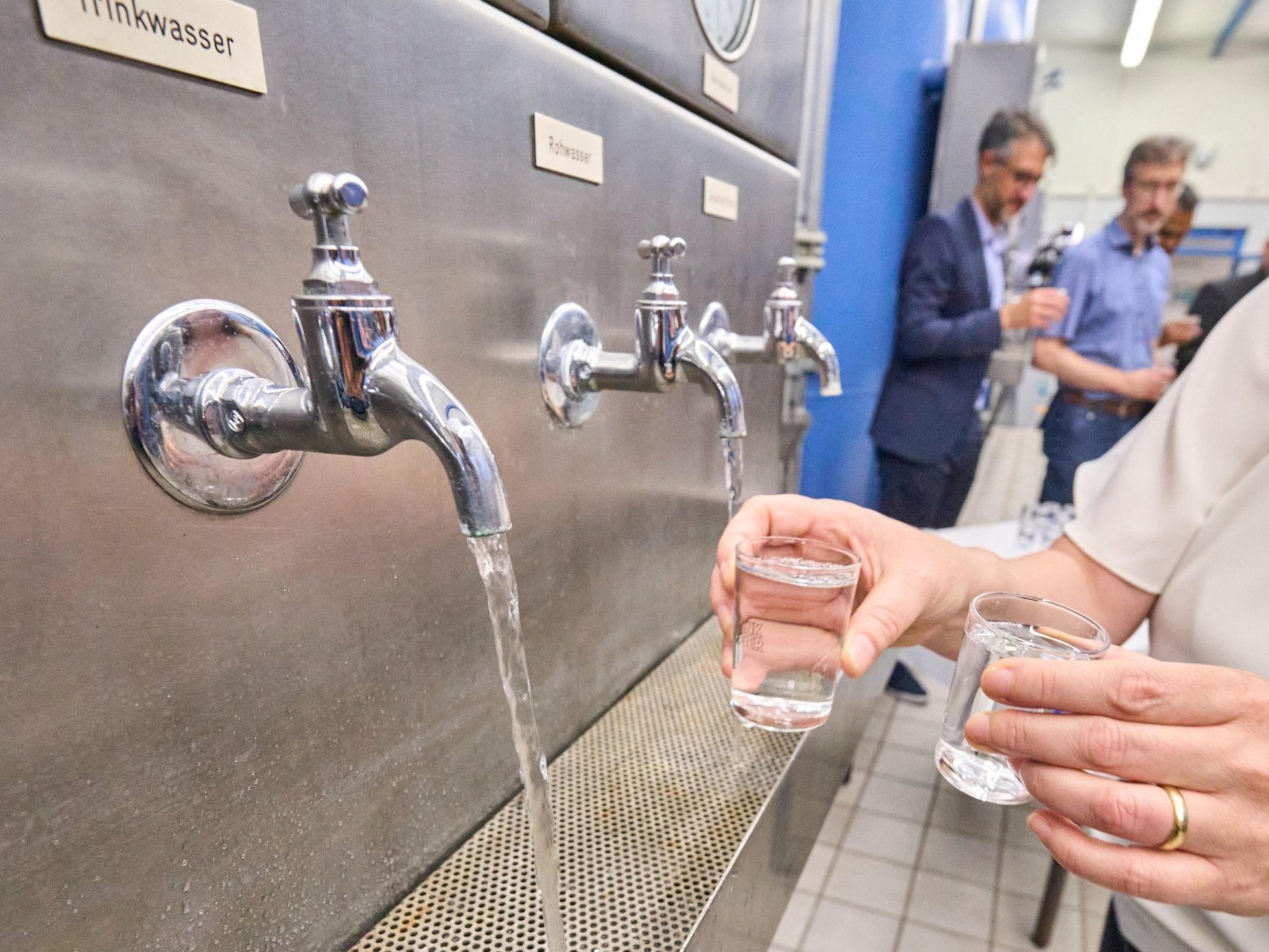 Besuch von Ministerin Katharina Binz im Projekt FAiR - Wasserwerk Oberwerth